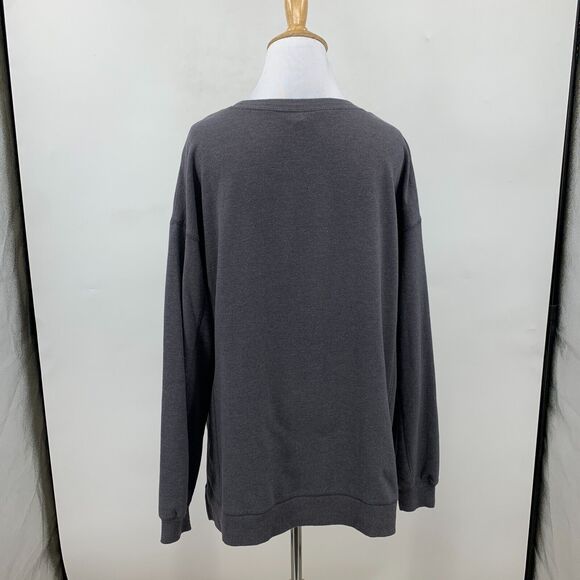 Wildfox Easy Does It Rainbow Sweatshirt Womens M Long Sleeve Pullover Split Hem - Picture 8 of 11